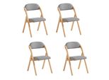 Sobuy Sedia Pieghevole In Legno Imbottita Set Di 4 Sedie Ergonomiche Da Cucina Sedia Da Pranzo Pieghevole Salvaspazio Pronta Per Essere Assemblata Per Cucina Balcone Ufficio Fst92-Nx4