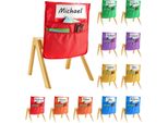 Vevor Borsa Per Sedia Da Classe, Confezione Da 12, 43X48 Cm, Borsa Per Schienale Con Etichetta Per Nome, 6 Colori, Organizzatore Per Lo Schienale Della Sedia Per Bambini In Classe, All'asilo, A Scuola E A Casa