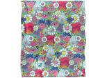 Trolls - Coperta Floreale, Setosa, Morbida Al Tatto TV28674 (Taglia Unica) (Multicolore)