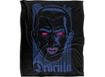 Universal Monsters - Coperta Neon, Setosa, Morbida Al Tatto TV28690 (Taglia Unica) (Blu/Nero)