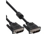 Inline® 17764 Cavo DVI-D, Digitale 18+1 Maschio/Maschio, Collegamento Singolo, 2 Ferriti, 3M