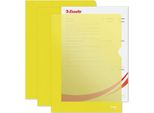 Tasche Portadocumenti Standard Esselte, Din A4, Pp, Giallo, 0,12 Mm