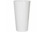 Euro3Plast 278-503 Vaso Per Piante Tuit, Ø 33 Cm, Bianco