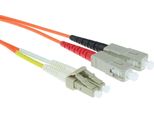 Act 1,5 Metri Lszh Cavo Patch In Fibra Multimodale 62,5/125 OM1 Duplex Con Connettori Lc E Sc. Lc-Sc 62,5/125 Om1 Dup 1.