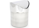 Relaxdays Cestino Da Tavolo In Acciaio Inox Da 1,2 Litri