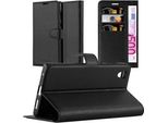 Cadorabo Cover Per Sony Xperia L1 Cover Protettiva In Nero Custodia Per Cellulare Cover Chiusura Magnetica