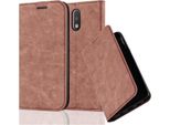 Cadorabo Custodia Per Motorola Moto G4 / G4 Plus Cover Protettiva In Marrone Custodia Per Cellulare Cover Chiusura Magnetica