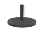 Vidaxl Supporto Per Ombrellone In Resina Rotondo Nero 14 Kg