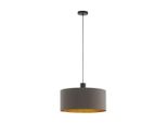 Lampada A Sospensione Concessa 1 Marrone Scuro, Color Oro Eglo 97683