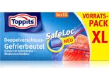 Toppits 2807289000 36 Toppits Gefrierbeutel Safeloc 1,0 L