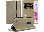 Cadorabo Cover Per Lg K8 2016 Cover Protettiva In Marrone Cover Telefono Cellulare Cover Libro Custodia