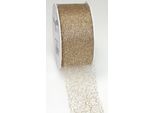PrÄSent 371 7520-634 Zierband - 72 Mm X 20 M, Gold