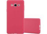 Cadorabo Custodia Per Samsung Galaxy A7 2015 Custodia Protettiva In Rosso Custodia Del Telefono Cellulare Tpu Custodia In Silicone Copertura