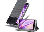 Cadorabo Custodia Per Huawei Ascend G7 Plus / G8 / GX8 Custodia Protettiva In Grigio Custodia Per Cellulare Custodia A Libro Cover