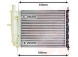 Van Wezel 17002159 - Oe 07776507 Radiatore, Raffreddamento Motore Per Marea, Bravo, Brava