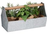 Relaxdays 10026998_55 Relaxdays Blumenkasten Metall 36,0 X 20,0 X 20,0 Cm Silber