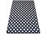 Tappeto Sketch - F757 Crema/Nero - Quadri Bianca 180X270 Cm