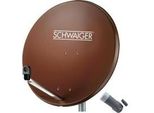 Sistema Sat Schwaiger 80 Cm 1 Partecipante Singolo Lnb Rosso Mattone