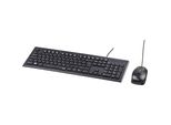 Hama Tastatur-/Maus-Set Kabelgeb. USB-A Sw Tastatur/Maus Set Cortino 134958