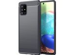Custodia Cadorabo Per Samsung Galaxy A71 5G In Tpu Grigio Protettivo Custodia Cover Telefono Cellulare
