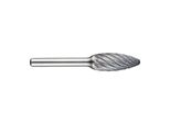 Fresa H Ø 8 Lunghezza Testa 19 Mm Gambo Ø 6 Dentatura In Metallo Duro Per Acciaio