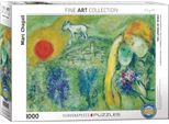 Puzzle Da 1000 Pezzi - Puzzle - Marc Chagall - Gli Amanti Di Vence + Puzzle Cornice In Alluminio Per 1000 Pezzi