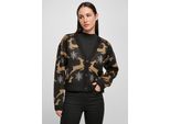 Urban Classics - Cardigan Corto Natalizio Oversize Da Donna Nero/Oro - 5XL
