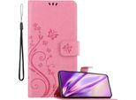 Cadorabo Cover Per Samsung Galaxy S22 Plus Cover Protettiva In Rosa Cover Protettiva Cover Telefono Cellulare Cover Fiori Custodia Fiore