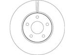 2X Disco Freno Trw DF6975 Per Ford Focus Mk4 Turnier (Hp) 50 5Mm 282Mm