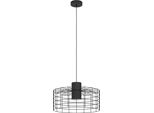 Eglo 43628 Milligan E27 Lampada A Sospensione Ø480Mm Nero Bianco