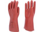 Ks Tools Guanto Di Protezione Per Elettricisti Con Protezione Meccanica E Termica, Taglia 12, Classe 0, Rosso 12117.0089