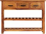 Syfax™ Credenza Con 3 Cassetti 110X30X80 Cm Legno Massello Di Acacia