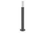 Lampada Da Terra, Metallo, IP54, Grigio, 1X Attacco E27, Altezza 80Cm