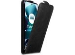 Cadorabo Cover Per Motorola Moto G200 5G Cover Protettiva In Nero Flip Case Custodia Per Telefono Cellulare Cover