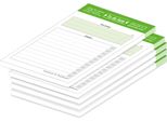Pricaro Lista Delle Cose Da Fare "Typo-Verde"", A6, 5 Pezzi"