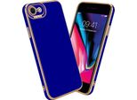 Custodia Cadorabo Per Apple Iphone 7 / 7S / 8 / Se 2020 Custodia Protettiva In Blu Custodia Telefono Cellulare Custodia Cover Case Tpu Protezione Fotocamera