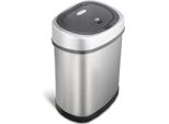 Rijoka Sensor Cestino Per Rifiuti 12L - Acciaio Inox - Chiusura Morbida - Senza Impronte Digitali - Design Moderno
