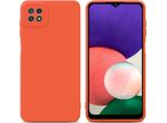 Cadorabo Cover Per Samsung Galaxy A22 5G Cover Protettiva In Tpu Arancione Custodia In Silicone Custodia Per Cellulare