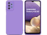 Cadorabo Cover Per Samsung Galaxy A32 5G Cover Protettiva In Silicone Tpu Viola Custodia Per Telefono Cellulare