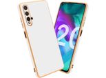 Cadorabo Cover Protettiva Per Honor 20 / 20S / Huawei Nova 5T Cover In Bianco Telefono Cellulare Cover Tpu Silicone Fotocamera Protezione Caso