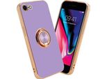 Cadorabo Custodia Protettiva Per Apple Iphone 7 / 7S / 8 / Se 2020 Custodia In Viola Custodia Cover Fotocamera Protezione Magnetica