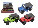 Auto Kinsmart Jeep Wrangler 2018 Hardtop 12,5Cm Metallo/Plastica 4 Colori Sul Retro Nat. 12Pz In Scatola