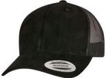 Flexfit 6606SU | Cappello Trucker In Pelle Scamosciata - Colore: Nero - Taglia: Unica