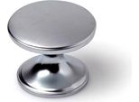 Blister Con 4 Pomelli Tondi Per Mobili In Zama Cromata Opaca Mod.756 ø33Mm Rei