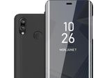 Cadorabo Custodia Per Cellulare Per Huawei P20 Lite 2018 / Nova 3E In Nero Cover Cover Posteriore Cover Protettiva Cover A Libro Custodia A Libro