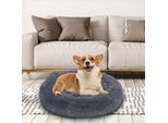 Yakimz Cane Letto Posto Letto Gatto Gatto Peluche Cane Cuscino Coccolone Letto Grigio Scuro 60Cm