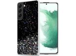 Cadorabo Cover Per Samsung Galaxy S22 Plus Cover Protettiva In Nero Custodia Per Telefono Cellulare Tpu Custodia Glitter Cover Glitter