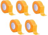 5 X Rotoli - Nastro Adesivo Professionale Oro 50 M Rotolo X 50 Mm - Nastro Crespo Oro Per Pittori - Nastro Per Mascheratura Per Pittori E Verniciatori - Crespo Per Interni Ed Esterni - Crespo Per Pittori - Nastro Adesivo Per Lavori Di Pittura