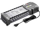 Goobay 64876 Multi-Switch Satellitare 5 Ingressi/16 Uscite, Grigio Argento - Distributore Per Max. 16 Abbonati Da Un Satellite