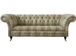 Divano Di Design A 3 Posti Chesterfield Imbottito Divani A Tre Posti In Tessuto 240Cm